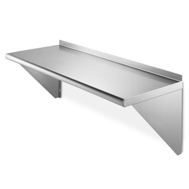 Stainless Steel 14" x 36" Commercial Kitchen Wall Shelf Restaurant Shelving