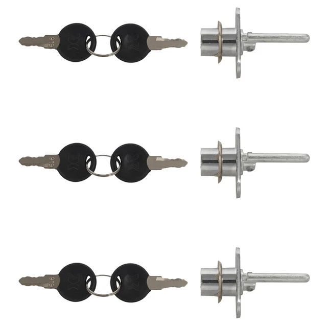 3X Zinc Alloy Computer Desk Cabinet Mailbox Drawer Cupboard Locker Cam Lock J7I5