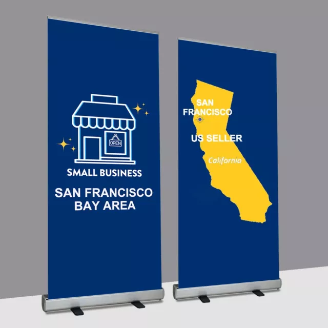 40"W x 72-90"H，Heavy-Duty Retractable Banner Stand (Stand ONLY)with Carrying Bag