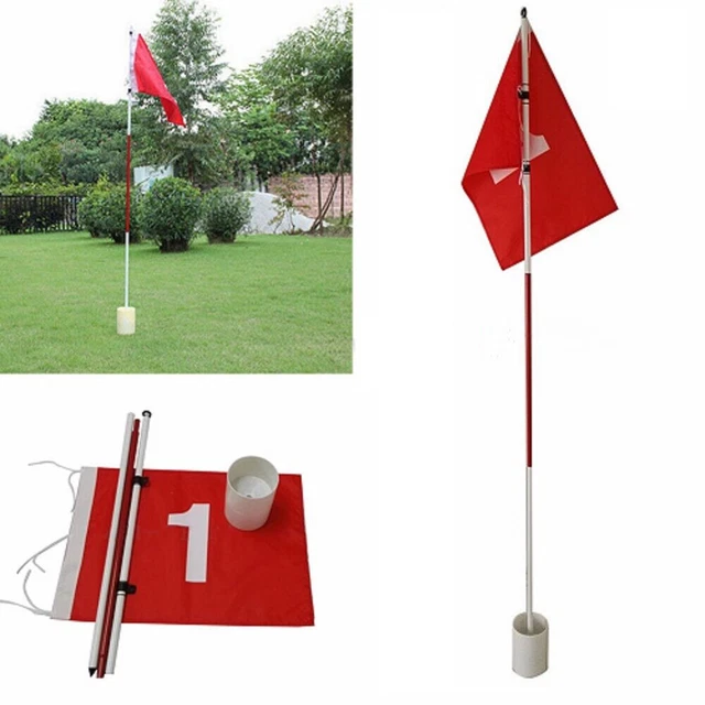 POLE GOLF HOLE Pole Cup Putting Green Flagstick Golf Cup Holder Golf