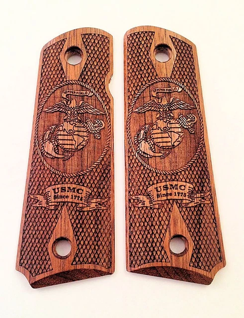 Colt 1911 Real Ivory Scrimshaw Grips Colt Dome