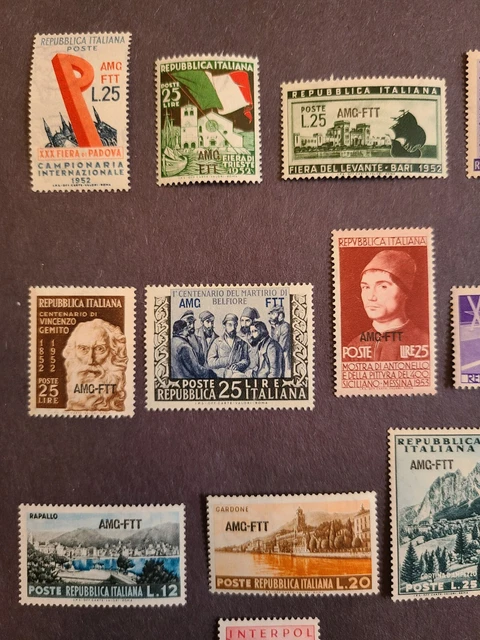 Italy Trieste A (AMG-FTT) - Selection of 19 Mint Stamps - Read description! 2