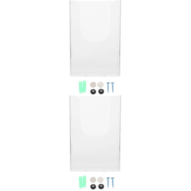 PATIKIL Magazine Classeur Support, PP Plastique Vertical 4 Compartiment