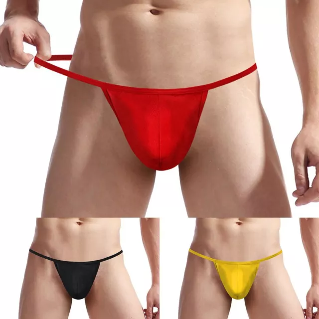 Short homme pochette bombée sous-vêtements respirants en jaune/rouge/noir
