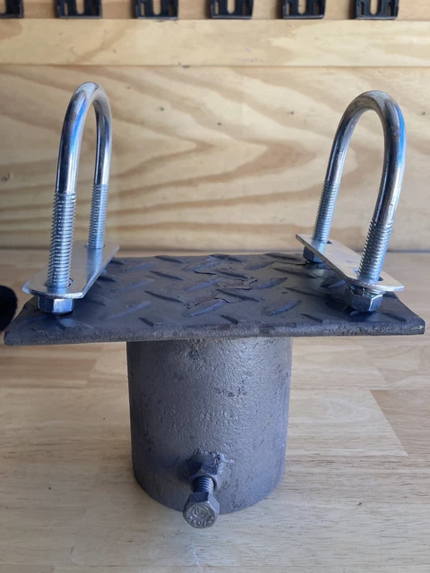 Steel Solar Panel Pole Mount, Pole Pipe Bracket, with UBolts 2-3/8 Pipe