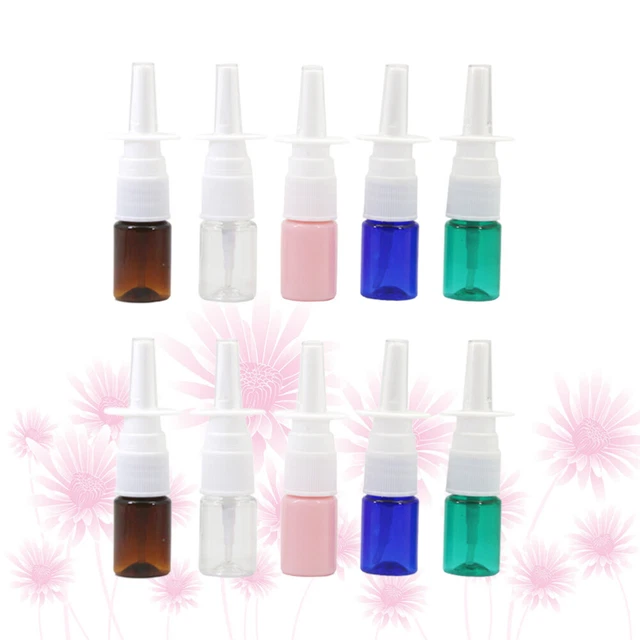10 piezas pulverizador de viaje portátil recargable con botella de spray de nebulización