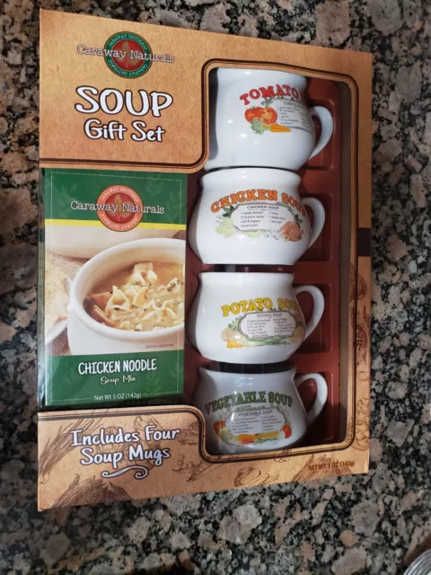 https://www.picclickimg.com/a6YAAOSw8Ttj6GqJ/Caraway-Naturals-Gift-Set-With-4-Soup-Mugs.webp
