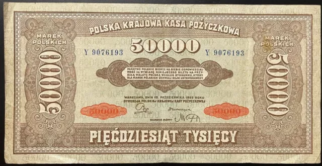 Poland  1922  50000 Marek