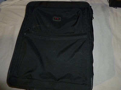 Black Tumi 26" Wheeled Upright Suitcase Garment Bag Large Ballistic Nylon Travel