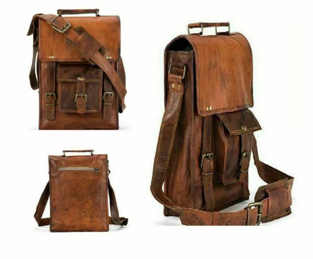Genuine Leather Shoulder Bag Messenger vintage man organizer Tote wallet,Purse,