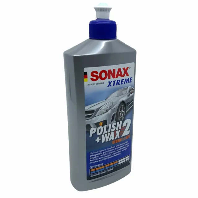 Sonax Xtreme Polish + Cire 2 Hybrid Npt 500 ML Set Avec Applicateur & Tissu 2