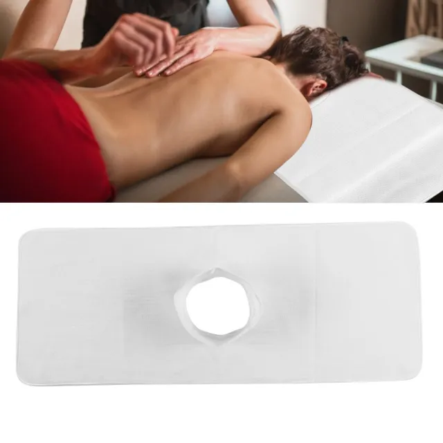 Sábana de cama de salón toalla de masaje de vapor para el cuidado de la piel 35 x 90 cm (blanco) BST