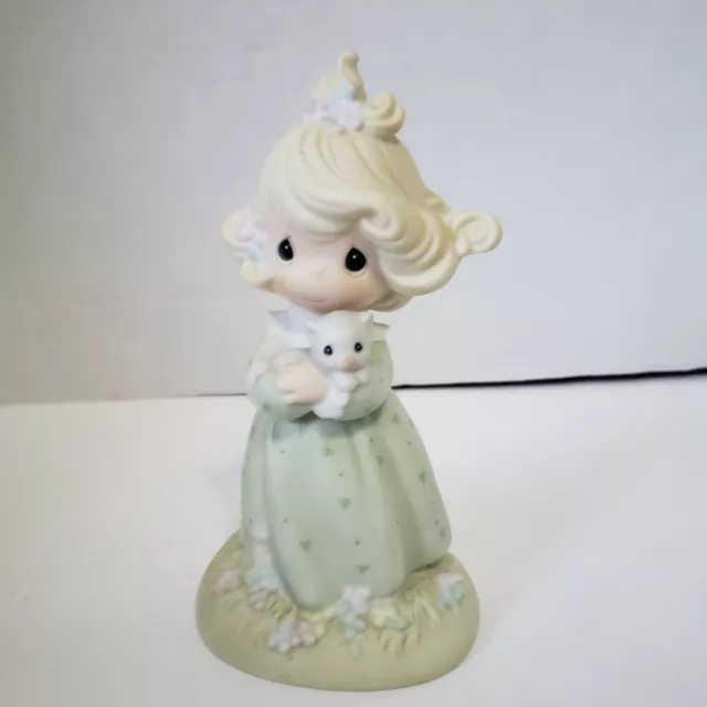 Precious Moments You are Such a Purr-fect Friend Porcelain Figurine Girl w Cat