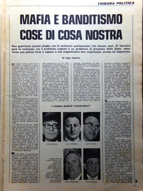 La Tribuna Illustrata 10 Dicembre 1967 Mafia Banditi Biagini Era Atomica Savoia 2