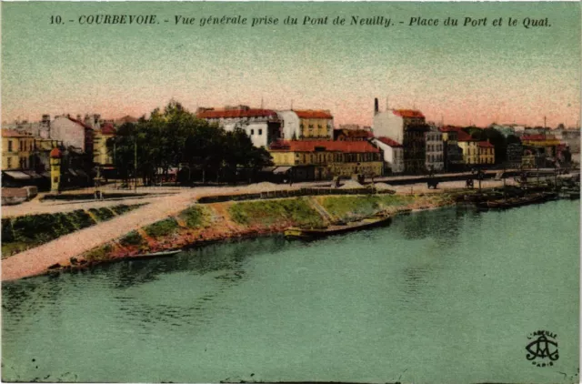 CPA Courbevoie - Vue generale prise du Pont de Neuilly (274459)