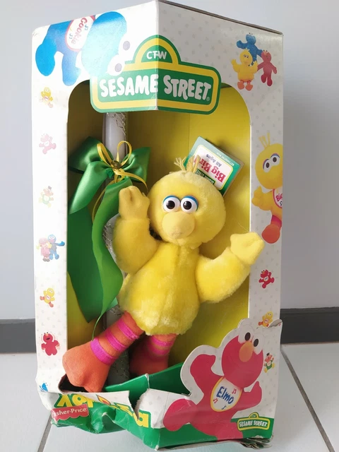 Vintage Big Bird Plush & Easter Candle Sesame Street Mattel Fisher Price