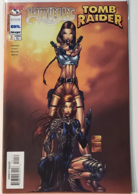 Witchblade/Tomb Raider #1 Michael Turner Cover1 998 Eidos/Top Cow/Image Comics
