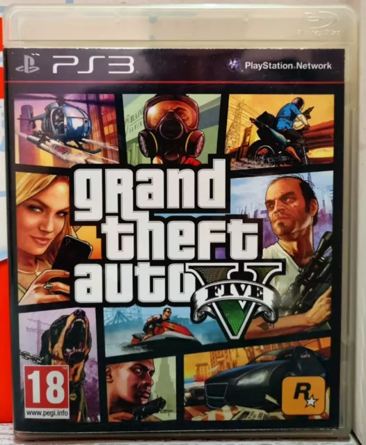 Grand Theft Auto V Gta 5 Ps3 Playstation 3 Italiano Con Manuale No Mappa Buono