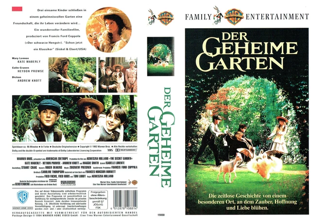 (VHS) DER GEHEIME Garten Kate Maberly, Heydon Prowse, Maggie Smith
