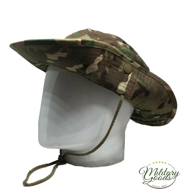 CAPPELLO BOONIE HAT Tattico Militare Mimetico Multicam Camo Softair EUR