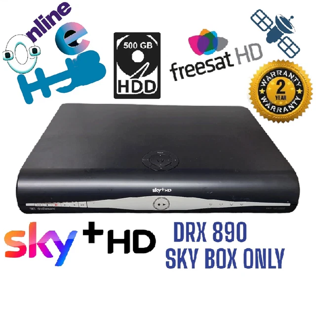 Ethernet Port Cable TV Box Refurbished Sky+ HD DRX890 500GB Satellite ...