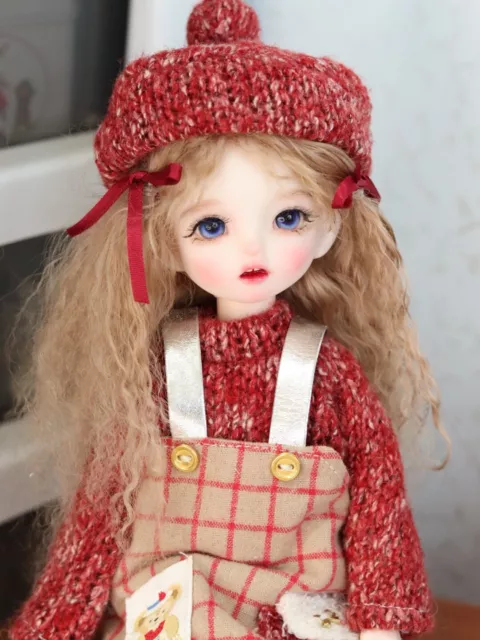 1/6 Cute Girl BJD Doll Ball Jointed Eyes Dress Makeup Toys Full Set Kids Gift