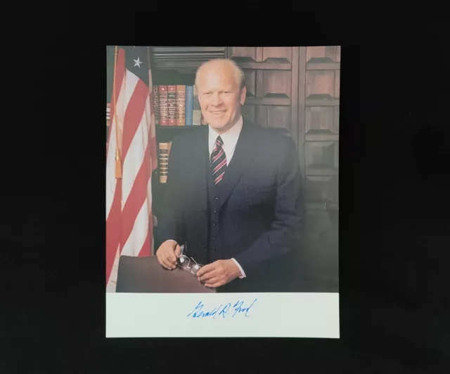 Originale USA President Gerald R. Ford Fotografia Foto Presidenziale Autografo