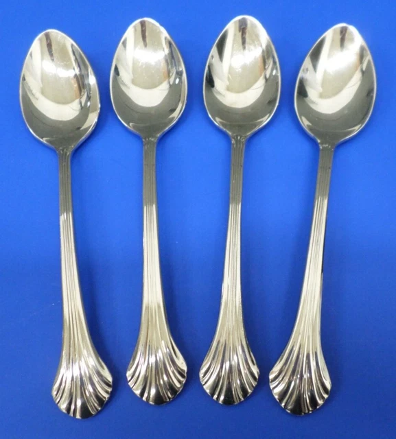4 GORHAM GRANDE QUINTETTE Glossy 18 8 Stainless Flatware 7.75 ICED TEA SPOONS 48.95 PicClick