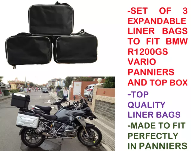 Sacs Doublures Panier Et Sac Top Box Pour Bmw Vario R1200Gs F800Gs F650Gs Extensible 2