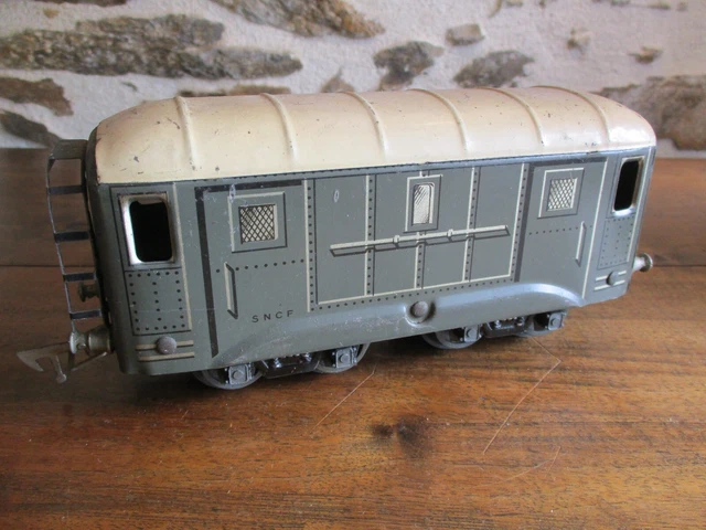 JEP échelle O wagon MIXTE BAGAGES a bogies . ref 4761 M + boite