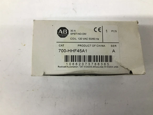 Allen Bradley 700-HHF45A1 Ice Cube Relay Coil 120VAC 50/60 HZ 30 Amp
