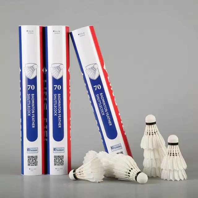 Goose Feather Badminton Shuttlecocks LingMei 70 for Club Trining Social Tourname Goose Feather Badminton Shuttlecocks LingMei 70 for Club Trining Social Tourname