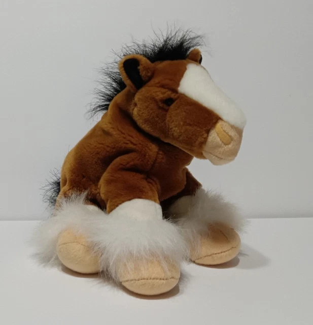 VINTAGE 2003 K&M International CLYDESDALE HORSE Plush 10" Stuffed