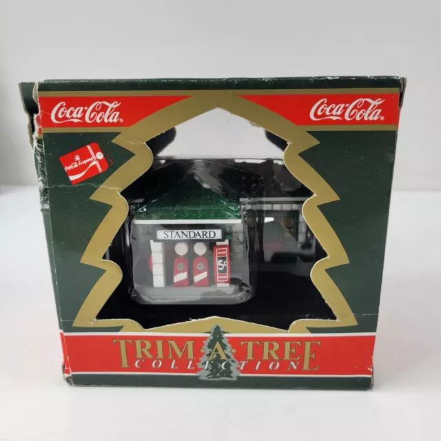 Coca Cola Coke Trim A Tree Collection  Standard Gas Station Christmas Ornament