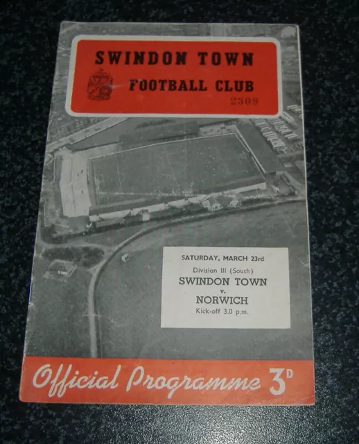 Swindon v Norwich 1956/57