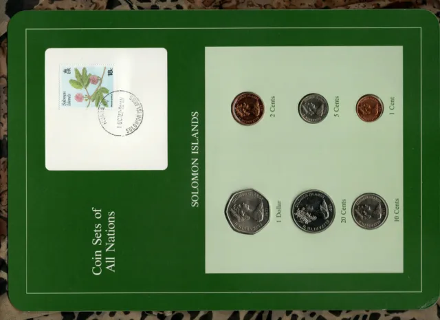 Coin sets of all Nations Solomon Islands UNC 1977-1985 20 cent FM(U) 1981 212