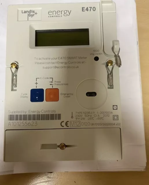 Landis & Gyr E470 Online Prepayment Wall Mounted Meter