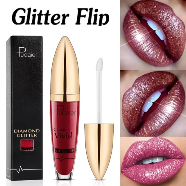 18 Color Diamond Glitter Liquid Lipstick Matte Waterproof Long Lasting Lip Gloss