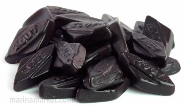 350g Dutch Licorice - Salted Medium Diamonds (Schuinzout)