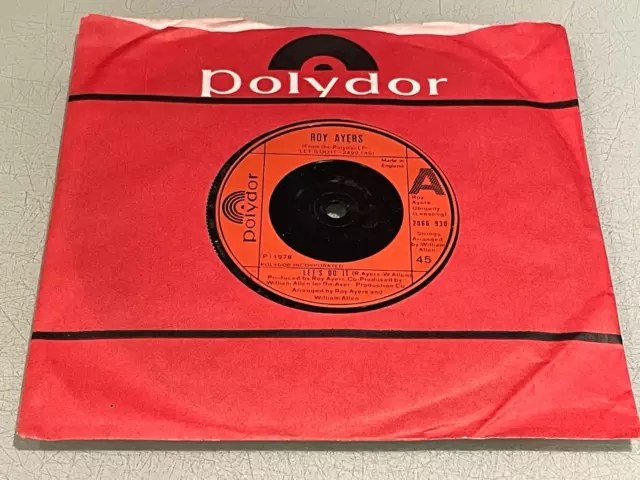 Roy Ayers - Let's Do It - Melody Maker - Vinyl Record 7" Single - 1978 Polydor