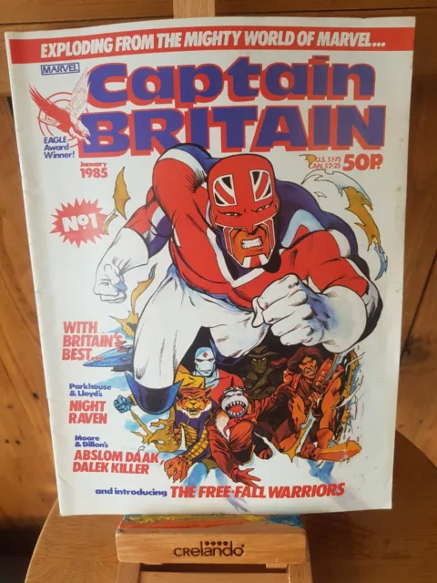 Captain Britain #1 **RARE**  1985, #Marvel UK #Vintage