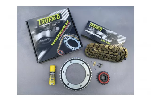 Kit chaîne TROFEO YAMAHA XT 600 EB EV 1989-2002 15*45 520 TRX Gold&Black 106 M