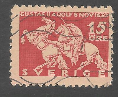 Sweden #231 (A27) FVF USED - 1932 15o Death of Gustavus Adolphus