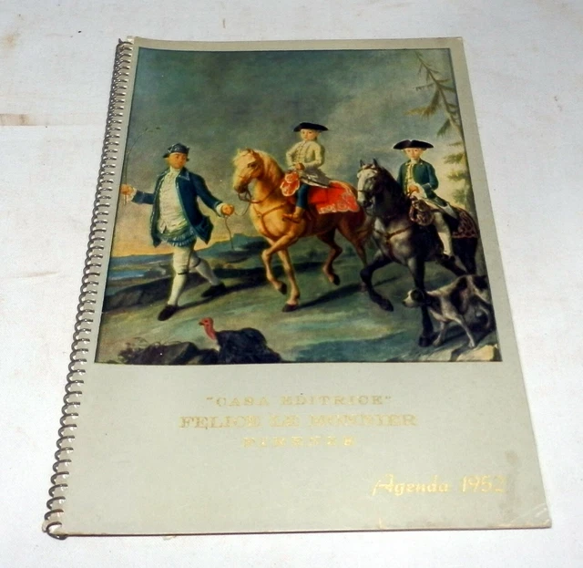 Casa Editrice Felice Le Monnier Agenda Illustrata Anno 1952
