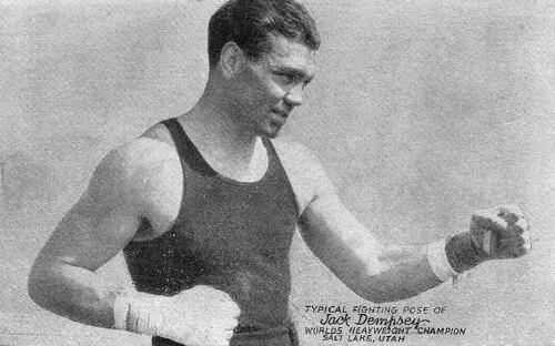 Jack Dempsey Boxer Salt Lake City Utah UT Reprint Postcard