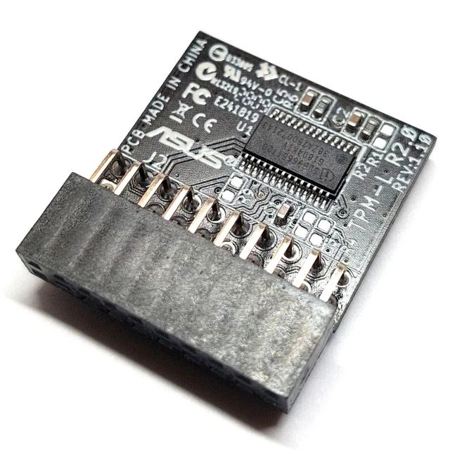 Usb Tpm 2 Module TRUSTED PLATFORM MODULE v2.0 (TPM2.0) TPM-L R2.0 (20-1 Zoll) für ASUS ...