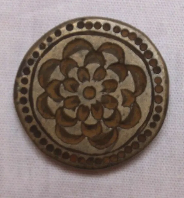 Ancien Multidesign Tribal Indian Design Gravé Brass Dye Mold Seal Stamp BR 78