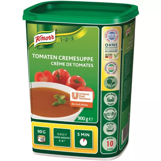 Knorr Tomates Cremesuppe Tomatig Crémeux Grand Paquet pour Gastro