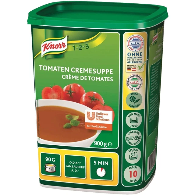 Knorr Tomates Cremesuppe Tomatig Crémeux Grand Paquet pour Gastro