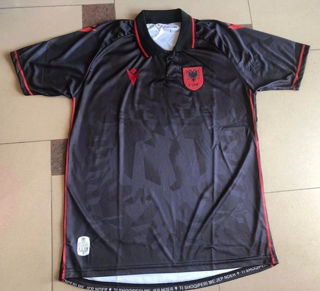 NEW ALBANIA NATIONAL Football Team Euro 2024 Adult Black Jersey ShirtS